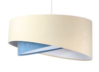Lampa wisząca BEIGE beżowa/niebieska/biała