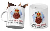 Dla Daniela Zestaw Kubek + Skarbonka Na Prezent Z Nadrukiem Ze Zdjęciem