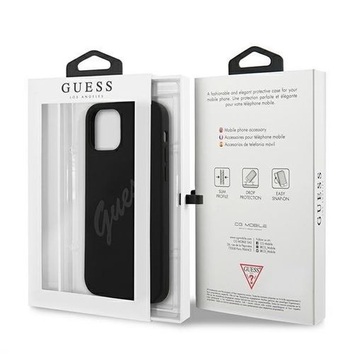 Guess GUHCP12LLSVSBK iPhone 12 Pro Max 6,7" czarny/black hardcase Script na Arena.pl