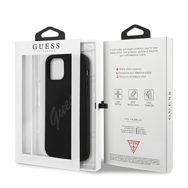 Guess GUHCP12LLSVSBK iPhone 12 Pro Max 6,7" czarny/black hardcase Script zdjęcie 8