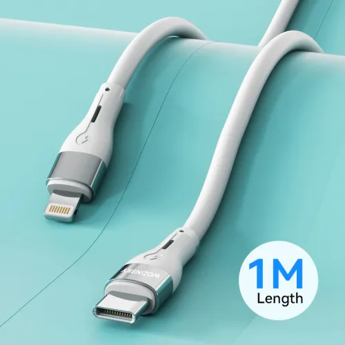 kabel wozinsky wstcl1 lightning / usb-c pd 27w 1 m - biały na Arena.pl