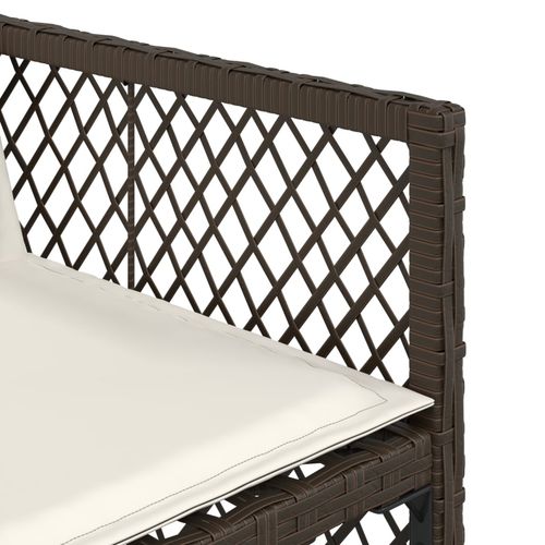 13-cz. zestaw mebli do ogrodu, poduszki, brązowy, rattan PE na Arena.pl