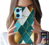 ETUI DO OPPO RENO7 5G - ELEGANCKIE MODNE WZORY CASE + FOLIA