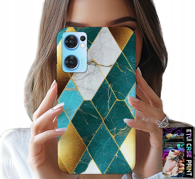 ETUI DO OPPO RENO7 5G - ELEGANCKIE MODNE WZORY CASE + FOLIA zdjęcie 1