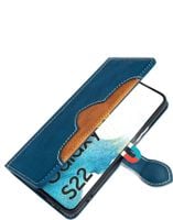 Etui z klapką Samsung S22 5G NIEBIESKIE