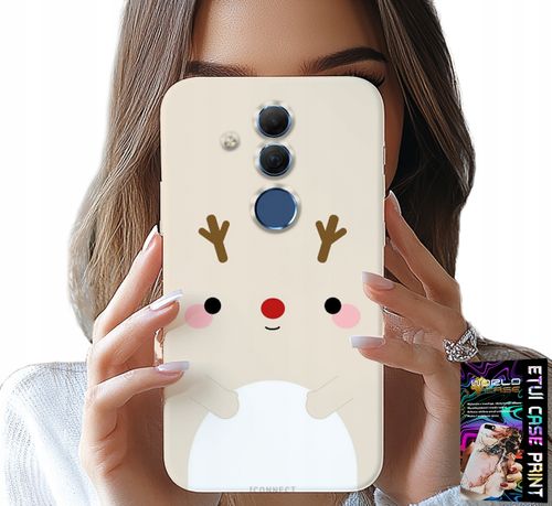 ETUI DO HUAWEI MATE 20 LITE - RENIFEREK, RENIFER, ŚWIĄTECZNE WZORY na Arena.pl