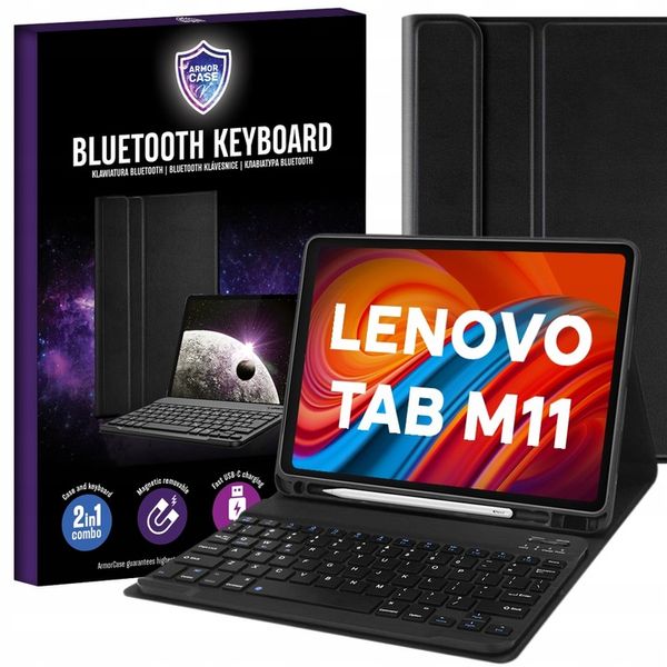 ETUI I KLAWIATURA BLUETOOTH DO LENOVO TAB M11 11" TB330FU TB330XU CZARNY zdjęcie 1
