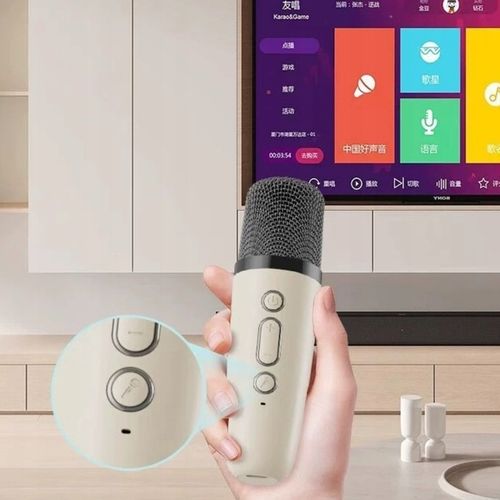 Bezprzewodowy Zestaw Do Karaoke Dla Dzieci Bluetooth Głośnik + 2 mikrofony na Arena.pl