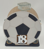 karafka PIŁKA + kieliszki 18 urodziny