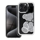 Futerał TEDDY BEAR do IPHONE 14 Pro srebrny