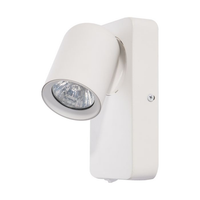 LAMPA ŚCIENNA KINKIET Z WŁĄCZNIKIEM OPRAWA HALOGENOWA GU10 LED OBRACANA