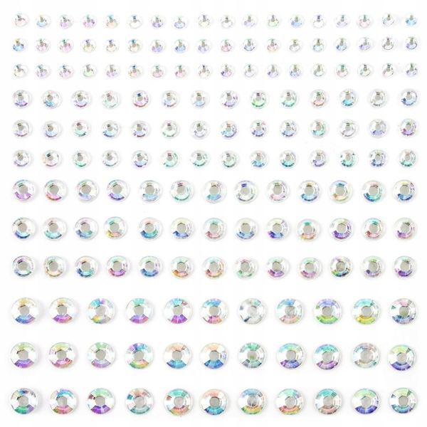 KRYSZTAŁKI SAMOPRZYLEPNE DIAMENCIKI NA TWARZ OCZY zdjęcie 1