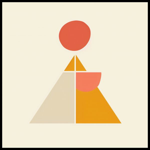 Plakat 100x100cm Piramida Równowagi zdjęcie 2