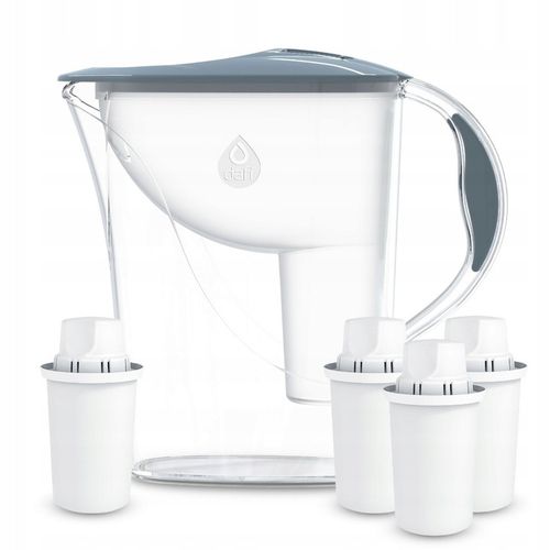 Dzbanek filtrujący Dafi ATRIA 2,4l stalowy szary 4 Filtry Classic na Arena.pl