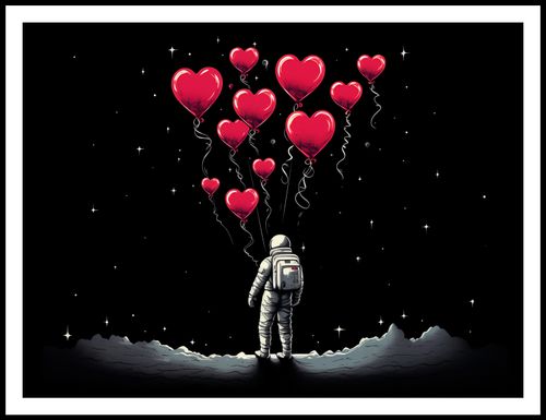 Plakat 100x75cm Astronauta Własnych Celi na Arena.pl