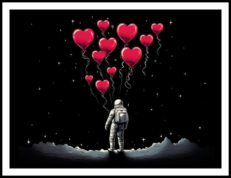 Plakat 100x75cm Astronauta Własnych Celi zdjęcie 3