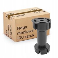 Stopka kuchenna noga, nóżka H-100 3 części regulowana, Zestaw 100 sztuk