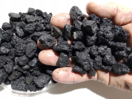 LAWA WULKANICZNA CZARNA GRAFIT PODŁOŻE ŻWIREK AKWARIUM DNO 8-16 mm 25 kg na Arena.pl