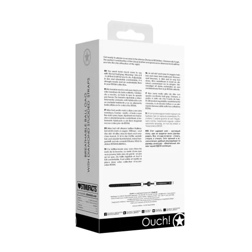 ouch! diamond studded oddychająca kula z regulowanymi paseczkami na Arena.pl