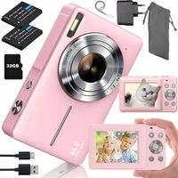 APARAT CYFROWY FOTOGRAFICZNY HD DLA DZIECI Z LAMPA BŁYSKOWA WYPEŁNIAJĄCA