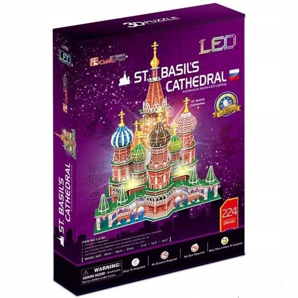 puzzle 3d led katedra św.basils zdjęcie 2