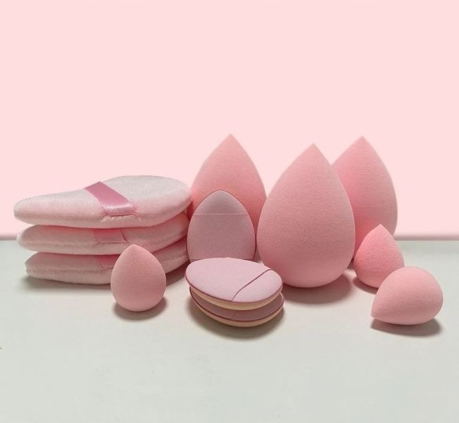 Gąbki Gąbka Do Makijażu Zestaw Make-up Puszek Trójkąt Gąbeczka Blender 12el zdjęcie 3