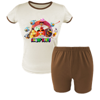 Krótka Piżama dziecięca Angry Birds - Wściekłe Ptaki