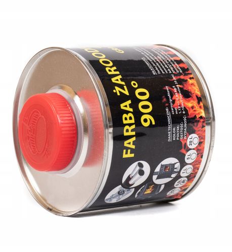 FARBA ŻAROODPORNA DO KOMINÓW TŁUMIKA PIECA 0,35kg na Arena.pl