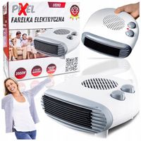 TERMOWENTYLATOR ELEKTRYCZNY FARELKA GRZEJNIK MOCNY 3POZIOMY TERMOSTAT 2000W