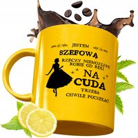 Złoty Kubek Premium Dla Szefowej Prezent Z Nadrukiem Ze Zdjęciem