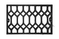 KRATKA WENTYLACYJNA NR 10 PROSTOKĄTNA DUŻA ŻELIWNA KOMINKOWA ZEWNĘTRZNA WEWNĘTRZNA SIATKA KRATA RUSZT