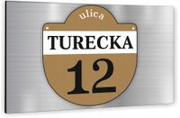 Tabliczka Tablica ADRESOWA ALUMINIOWA Numer domu 20x15 cyfry ulica dibond