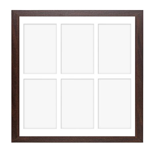 Ramka na 6 zdjęć Hekla 40x40x6 MDF galeria brązowy 1szt. na Arena.pl