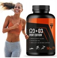 Trec Endurance OMEGA 3 + WITAMINA D3 120 kaps. kwasy omega-3 ODPORNOŚĆ