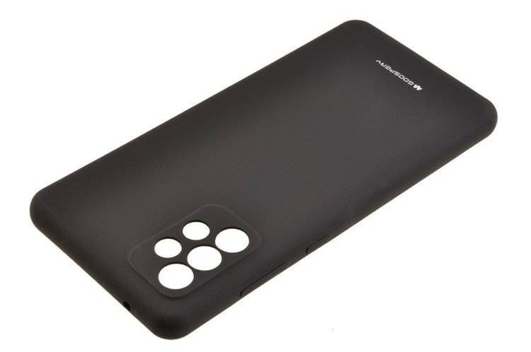 Etui Mercury Goospery Silicone do Samsung Galaxy A72 czarny zdjęcie 2