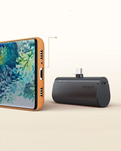 Powerbank VEGER PlugOn 5000mAh PD 20W wbudowane złącze USB C lekki podróż na Arena.pl