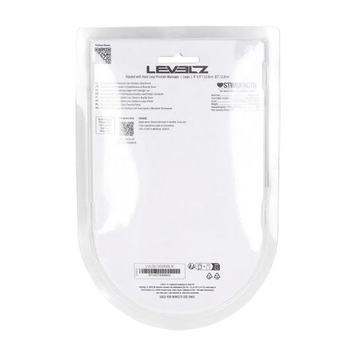 Rippled With Hard Loop Silicone Prostate Massager - L - Black na Arena.pl