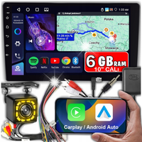 Radio samochodowe 2 DIN Android CarPlay WiFi FM RDS GPS 10" 6GB APLIKACJE