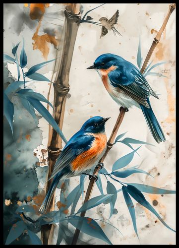 Plakat 50x70cm Trzy Ptaki na Arena.pl