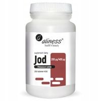 JOD Jodek Potasu 200 mcg / 400 mcg WSPARCIE TARCZYCY Włosy Skóra - 200 TABL