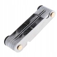 MIERNIK GWINTU WZORNIK ZARYSU METRYCZNE CALOWE 52 listki