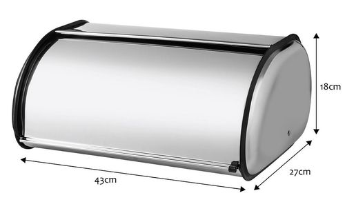 POJEMNIK NA PIECZYWO CHLEBAK 43cm, STAL NIERDZEWNA na Arena.pl