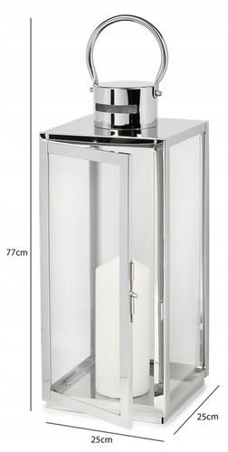 LATARNIA LAMPION LATARENKA ŚWIECZNIK OGRODOWY ZNICZ NAGROBNY 77cm XXL na Arena.pl