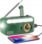 Radio solarne przenośne z wbudowanym akumulatorem AM / FM / SW 2000mAh SO