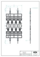 Żeliwna balustrada gotyk tralka producent