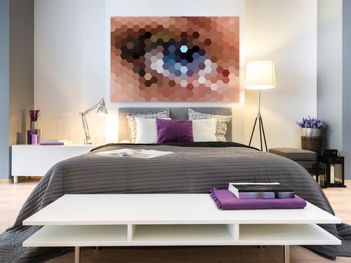 33201 Obraz na płótnie OKO HEKSAGONY na Arena.pl