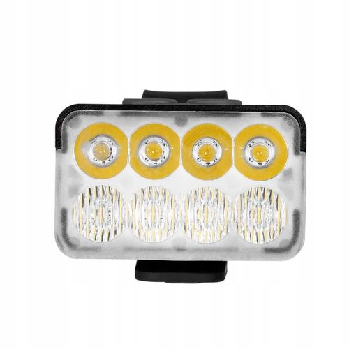 LAMPKA ROWEROWA PRZÓD 8xLED MOCNA JASNA 900LM OŚWIETLENIE ROWER USB-C VAYOX na Arena.pl