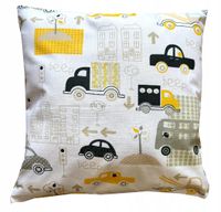 Poduszka poszewka bawełna SAMOCHODY AUTA BOHO styl skandynawski 40x40