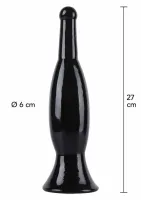 hidden desire extreme slider 27cm - anatomiczny model xxl, czarny