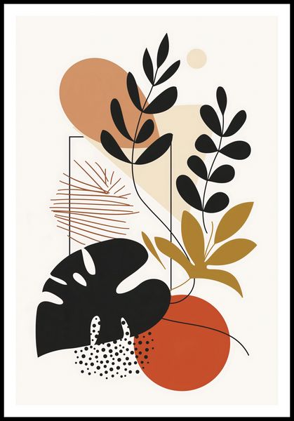 Plakat 68x101cm Zawisły Liść zdjęcie 3